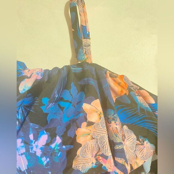 🛍️Island Escape Plus Size Floral🌹Print Bali Bloom Tankini Top Swimsuit ,24W💥 - Picture 11 of 12